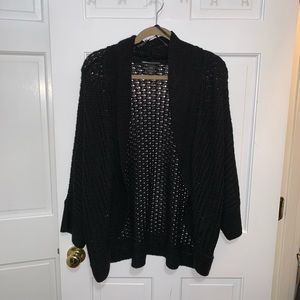 Lane Bryant heavy knit open front cardigan.